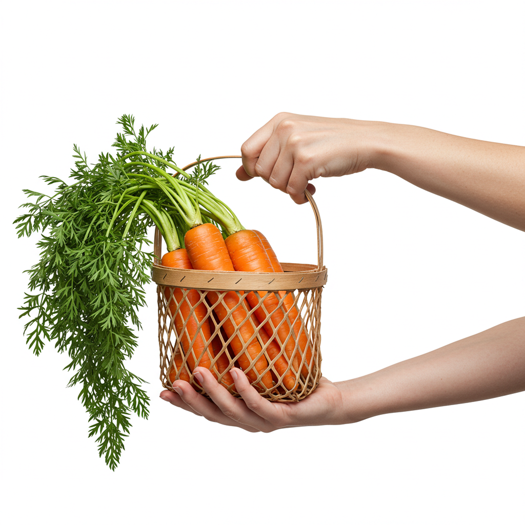 Basket of carrots